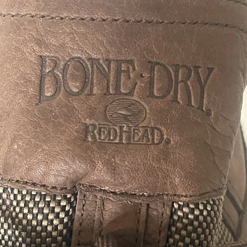 Redhead Bone Dry Gore-Tex Leather Hiking Boots Mens Size 9M Waterproof Brown